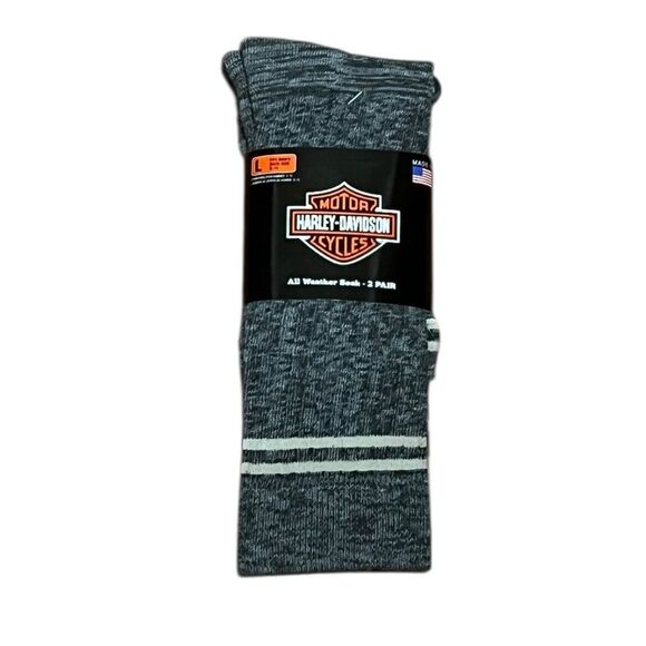 Harley-Davidson Wolverine Assorted All Weather Socks, 2 Pairs, Size L, NWT - Picture 2 of 8